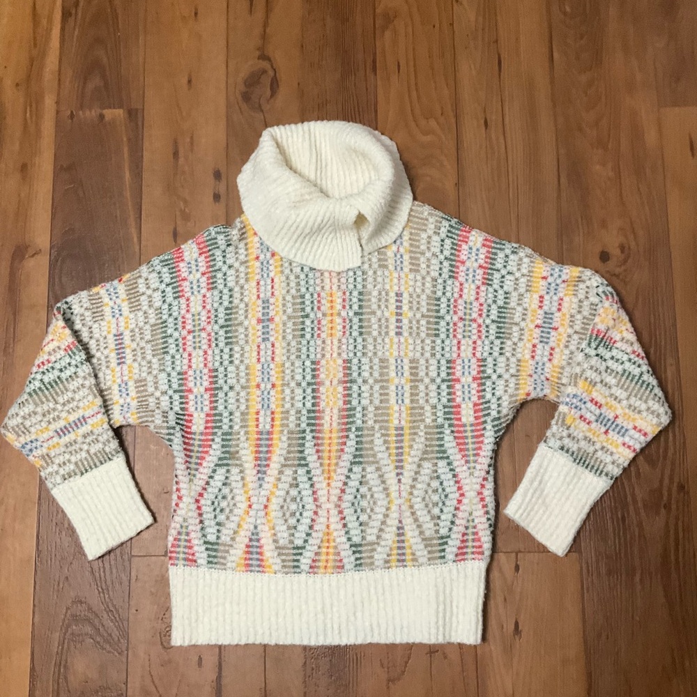 Anthropologie Womens Size Medium Chunky Sweater Sleeping on Snow Agnatha …